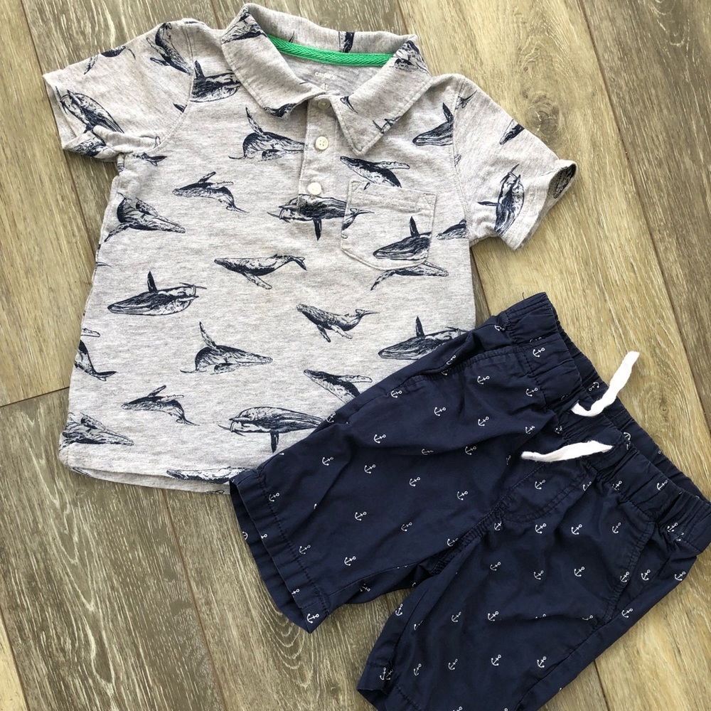 Whale and nautical 2-4t outfit bundle
